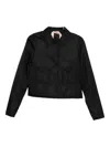 N°21 Patch-pocket Collared Jacket In Black