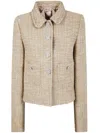 N°21 Long-sleeved Tweed Jacket In Multi