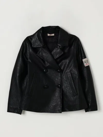 N°21 JACKET N° 21 KIDS COLOR BLACK,H24149002