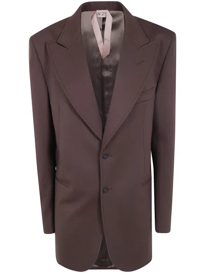 N°21 Jacket Oversized Fabric Oversized Jacket In Brown