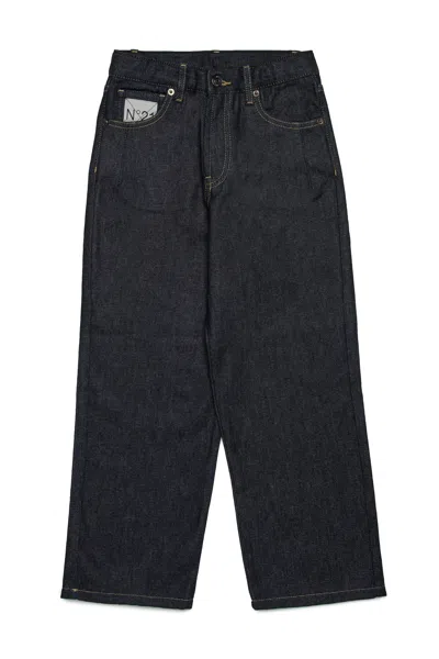 N°21 Jeans Relaxed In Denim Scuro In Black