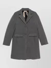 N°21 Jersey Coat Long Sleeves Notched Lapel In Gray