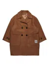 N°21 Double-breasted Coat In Brown