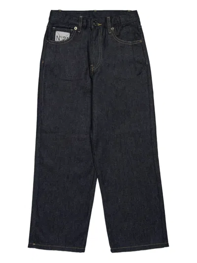 N°21 Nº21 KIDS EMBROIDERED JEANS