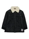 N°21 Nº21 Kids Jacket With Logo Appliqué In Black