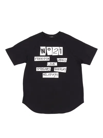 N°21 N21 Kids N21 T273 M Maglietta In Black