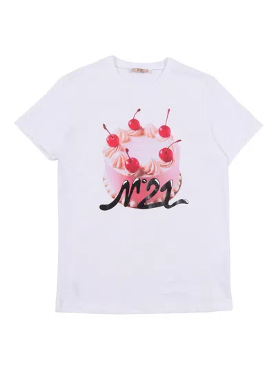 N°21 N21 Kids N21t266f Maglietta In White