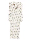 N°21 Kleid Floral-print Midi Dress In White