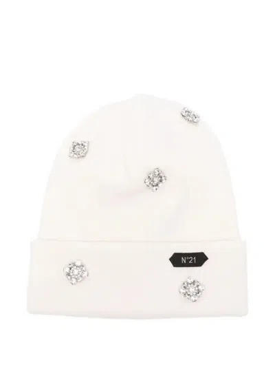 N°21 KNITTED HAT,3044.7081 1102 CREAM
