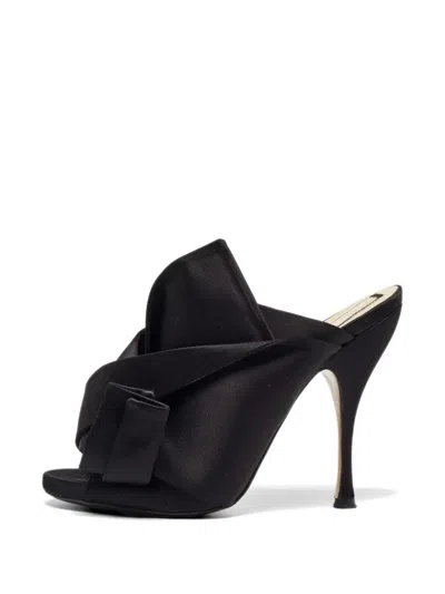 Pre-owned N°21 Knot-detail Sandals In Black