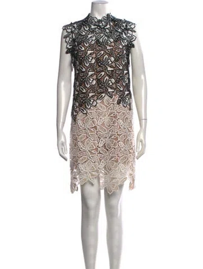 Pre-owned N°21 Lace Pattern Mini Dress In Multicolor