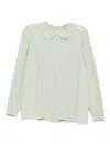 N°21 Lace Peter Pan Collar Blouse In Gray