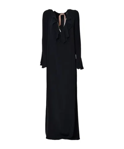 N°21 Lace-trim Maxi Dress