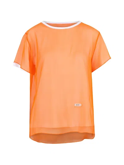 N°21 Layered T-shirt In Orange
