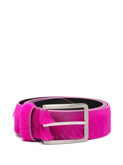N°21 Leather Buckle Belt In Pink
