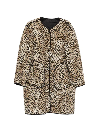 N°21 Leopard-print Coat In Animal Print