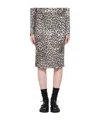 N°21 Leopard Print Midi Skirt In Animal Print
