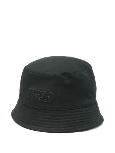 N°21 Logo Bucket Hat In Blue