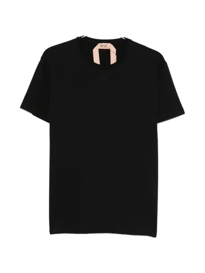 N°21 Logo-detail T-shirt In Black