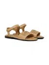 N°21 Logo-embroidered Sandals In Neutral