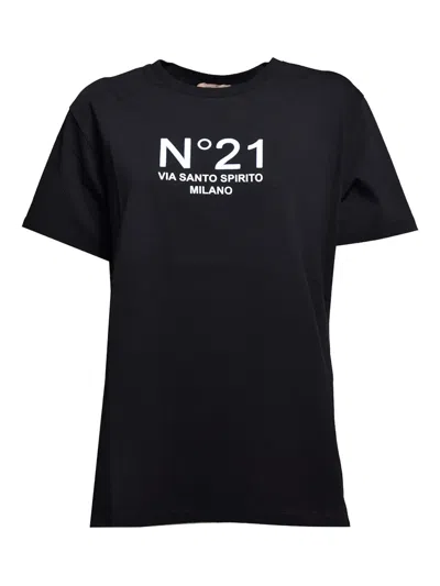 N°21 LOGO-PRINT CREW-NECK T-SHIRT