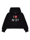 N°21 Logo-print Hoodie In Schwarz