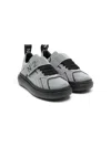 N°21 Logo-print Leather Sneakers In Grey