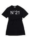 N°21 Logo-print Mini Dress In Black