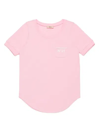 N°21 Kids' Logo-print T-shirt In Rosa