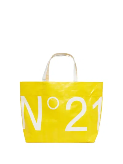 N°21 Kids' Logo-print Tote Bag In Purple