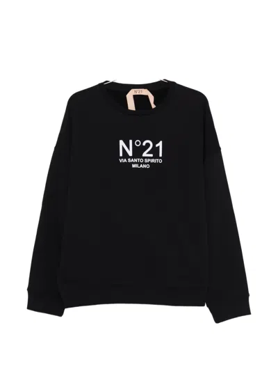 N°21 Logo Sweatshirt In Black