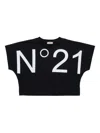 N°21 Kids' Logo T-shirt In Black