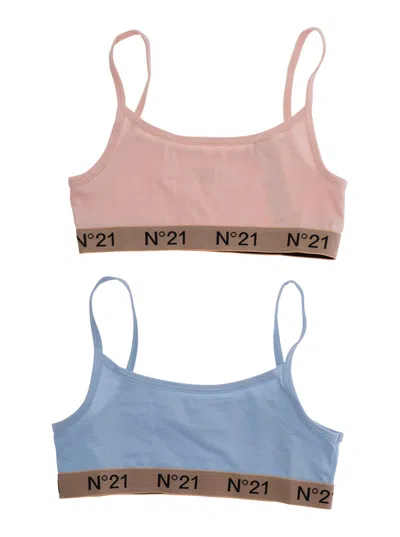 N°21 Nº21 Logo-banded Tank Top In Multi
