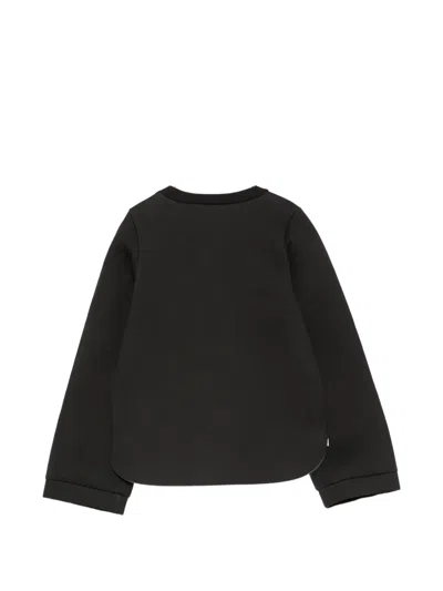 N°21 Kids' Logo-patch Layered-effect Sweater In Black