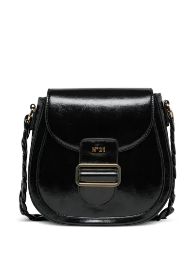 N°21 Kids' Logo-plaque Shoulder Bag In Black