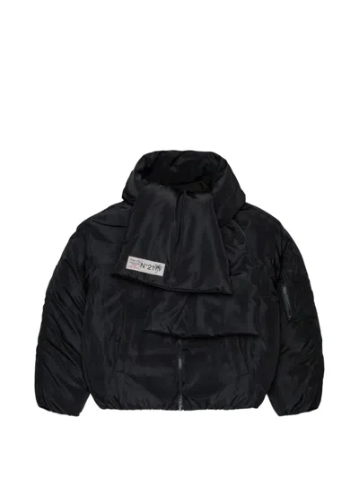 N°21 Kids' Logo-print Padded Jacket In Brown