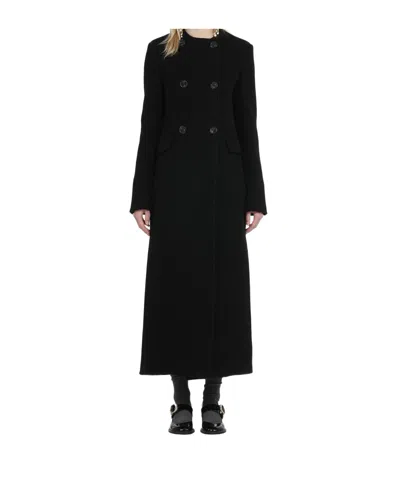 N°21 N21 LONG DOUBLE-BREASTED COAT WITHOUT COLLAR