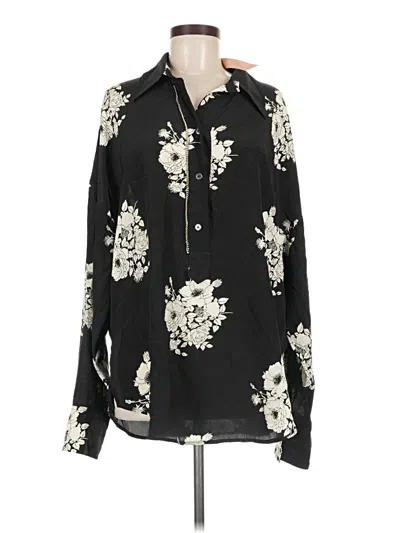 Pre-owned N°21 Long Sleeve Blouse In Black