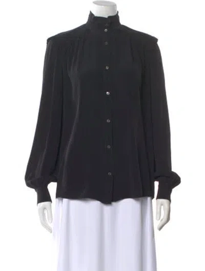 Pre-owned N°21 Long Sleeve Blouse In Gray