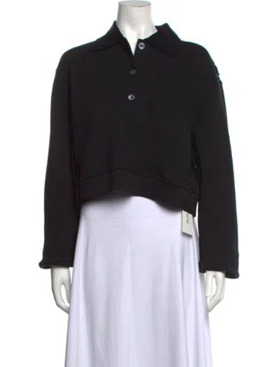 Pre-owned N°21 Long Sleeve Polo In Black