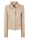 N°21 Long-sleeved Tweed Jacket In Multi