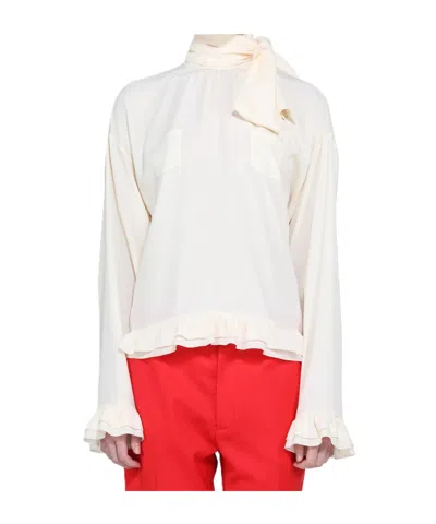 N°21 Long-sleeved Top In White