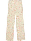 N°21 Low-waist Wide-leg Trousers In 绿色
