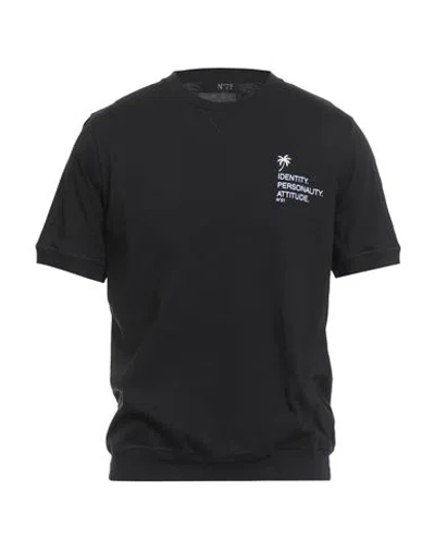 N°21 Man T-shirt Black Size Xl Cotton