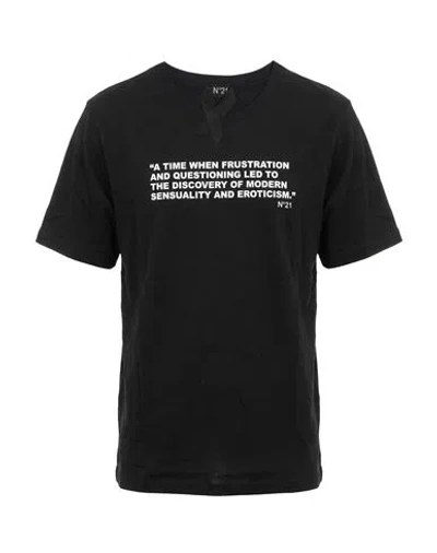 N°21 Man T-shirt Black Size S Cotton