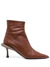 N°21 Mesh-panelled 88mm Boots In Brown