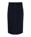 N°21 Mid-rise Zip-up Midi Skirt