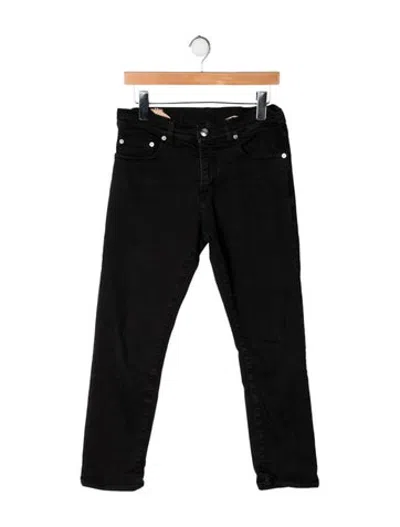 Pre-owned N°21 Mid-rise Skinny Leg Jeans In Black