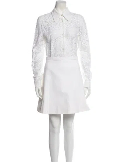 Pre-owned N°21 Mini Dress In White