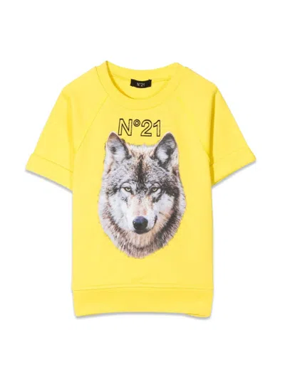 N°21 Mini Kids Sweatshirt In Yellow